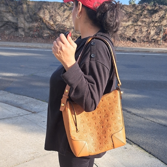 MCM Handbags - Brown Monogram Shoulder Bag MCM